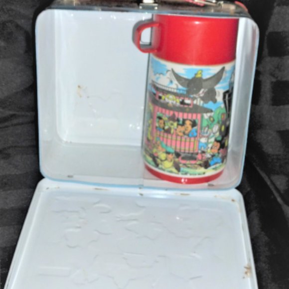 BN11 RARE Walt DISNEY EXPRESS Metal LUNCH BOX Thermos Mickey Mouse Minnie Mouse - Picture 10 of 10